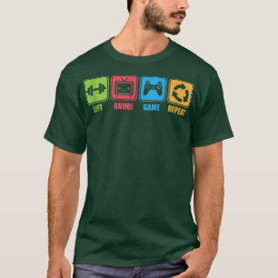 Lift, Anime, Videospiele, Repeat Gym Motivierend T-Shirt