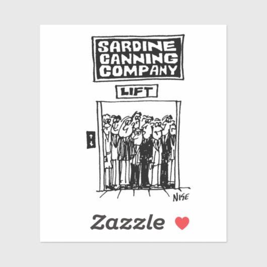 Lift Aufzug in einer sardischen Canning Factory. F Aufkleber (Blatt)