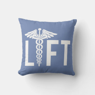LIFT - Caduceus - Fitness Workout Inspiration Kissen