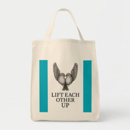 "Lift Each Other Up" Birds. Tote Bag Tragetasche