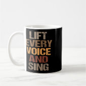 Lift Every Voice And Sing Juneteenth Schwarze Gesc Kaffeetasse (Links)