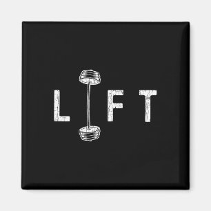 Lift Funny Gym Inspirierend Motivierend Grafik Magnet