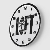 LIFT-GYM-BODYBUILDING GROßE WANDUHR (Winkel)
