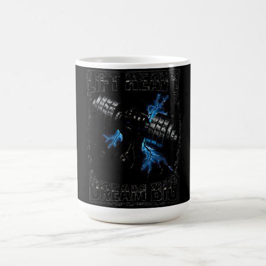 Lift Heavy Dream Big – Powerlifting Vision Kaffeetasse (Mittel)