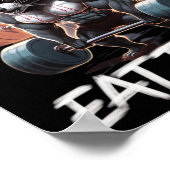Lift Heavy Eat Trash Weightlifting Bodybuilding Gy Poster (Ecke)