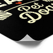 Lift Heavy Pet Dogs Gym Weightlifters Bodybuilding Poster (Ecke)