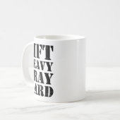 Lift Heavy Pray Hard Gym Christian Quote Kaffeetasse (Vorderseite Links)