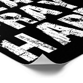 Lift Heavy Pray Hard Gym Workout Christian Gift On Poster (Ecke)