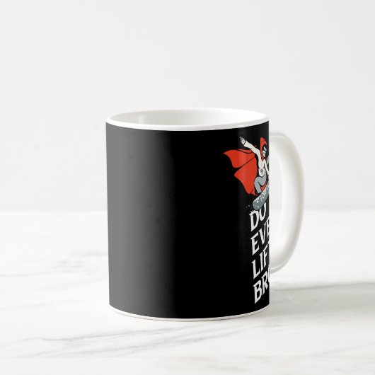 Lift ihr sogar das Design-Motiv "Bro Snowboarder" Kaffeetasse (VorderseiteRechts)