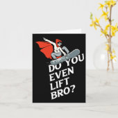 Lift ihr sogar das Design-Motiv "Bro Snowboarder"  Karte (Gelbe Blume)