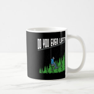 Lift ihr sogar den sonnigen Sessellift Ski Snowbo Kaffeetasse