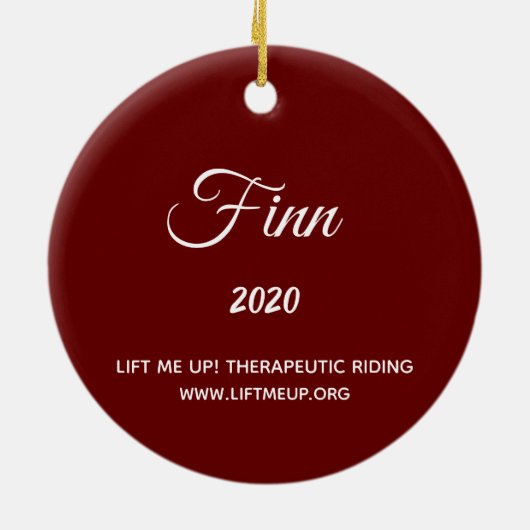 Lift Me Up! 2020 Holiday Keramik Ornament (Hinten)