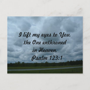 Lift my eyes postkarte