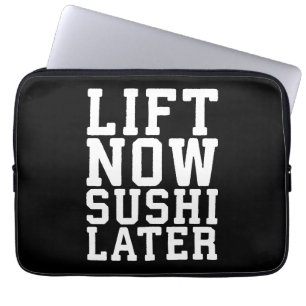Lift Now, Sushi Spater - Carbs - Funny Novelty Gym Laptopschutzhülle