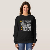 Lift Shift Drift Repeat Warehouse Worker Storeman Sweatshirt (Vorne ganz)