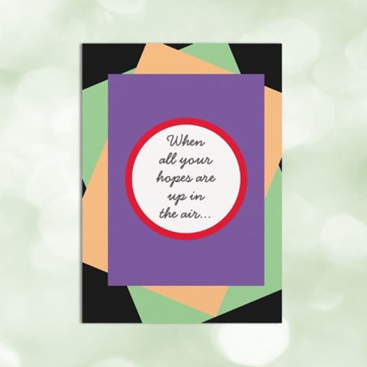 Lift their spirits! Fun Encouragment card Karte