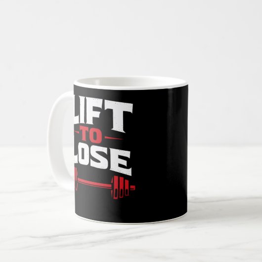 Lift To Lose Kaffeetasse (Vorderseite Links)