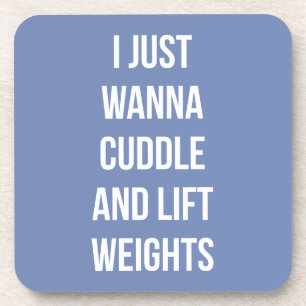 Lift Weight and Cuddle - Niedliches, lustiges, neu Getränkeuntersetzer