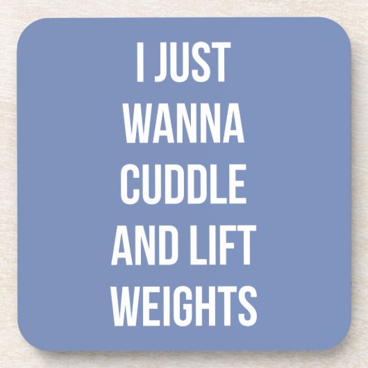 Lift Weight and Cuddle - Niedliches, lustiges, neu Getränkeuntersetzer (Vorderseite)
