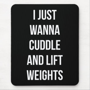 Lift Weight and Cuddle - Niedliches, lustiges, neu Mousepad