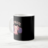 Liftalotl Lifting Axolotl Weightlift Gym Workou Kaffeetasse (Vorderseite Links)