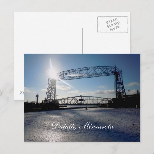 Liftbridge, Duluth, Minnesota Postkarte (Vorne/Hinten)