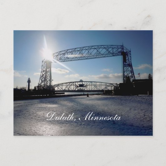 Liftbridge, Duluth, Minnesota Postkarte (Vorderseite)