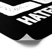 Lifters Gonna Lift, Hater Gonna Hate - Funny Gym Poster (Ecke)