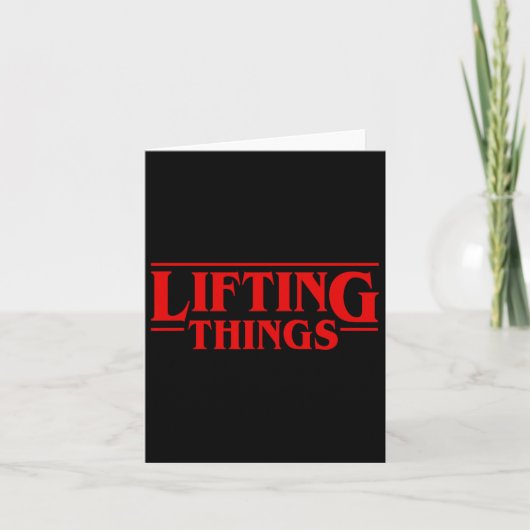 Lifting Dinge Funny Deadlift Karte (Vorderseite)
