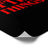 Lifting Dinge Funny Deadlift Poster (Ecke)