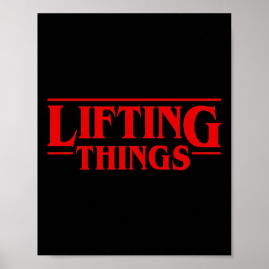 Lifting Dinge Funny Deadlift Poster (Vorne)