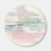 Lifting Fog In Soft Pastels Magnet (Vorne)