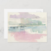 Lifting Fog In Soft Pastels Postkarte (Vorne/Hinten)