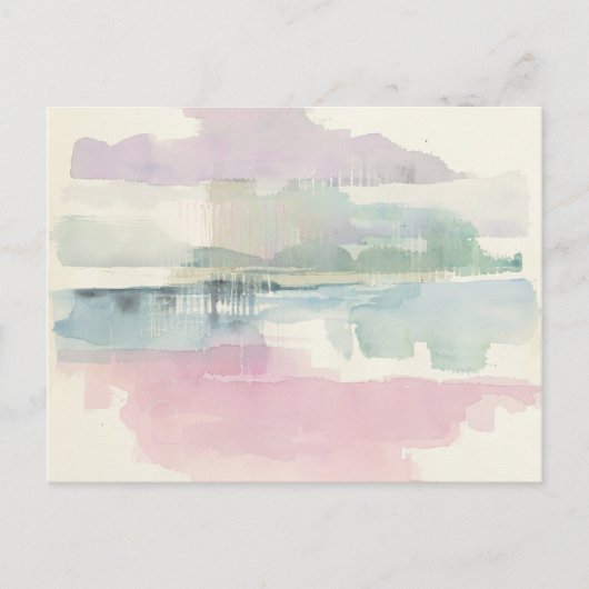 Lifting Fog In Soft Pastels Postkarte (Vorderseite)