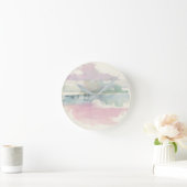 Lifting Fog In Soft Pastels Runde Wanduhr (Zuhause)
