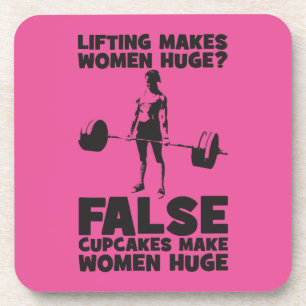 Lifting macht Frauen riesig? faux. Cupakes Do Getränkeuntersetzer