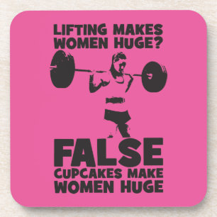 Lifting macht Frauen riesig? faux. Cupakes Do Untersetzer