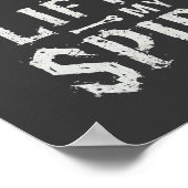 Lifting My Spirits Bodybuilding Skeleton Funny Gym Poster (Ecke)