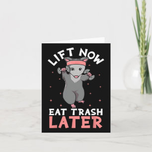 Lifting Opossum Funny Workout Bodybuilding Karte