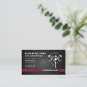 Lifting Weight Business Card Visitenkarte (Stehend Vorderseite)