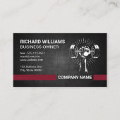 Lifting Weight Business Card Visitenkarte (Vorderseite)
