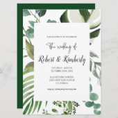 LIFY Botanical Eukalyptus Blätter Wedding Einladung (Vorne/Hinten)