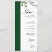 LIFY Botanical Eukalyptus Blätter Wedding Menükarte (Vorderseite)
