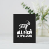 Liga Champion Fantasy Football Goat Geschenk Einladung (Stehend Vorderseite)