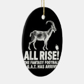Liga Champion Fantasy Football Goat Geschenk Keramik Ornament (Rechts)