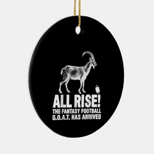 Liga Champion Fantasy Football Goat Geschenk Keramik Ornament (Rechts)