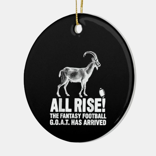 Liga Champion Fantasy Football Goat Geschenk Keramik Ornament (Links)