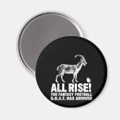 Liga Champion Fantasy Football Goat Geschenk Magnet (Vorderseite/Rückseite)