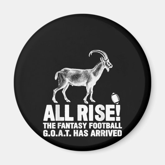 Liga Champion Fantasy Football Goat Geschenk Magnet (Vorne)