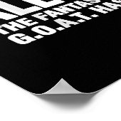 Liga Champion Fantasy Football Goat Geschenk Poster (Ecke)